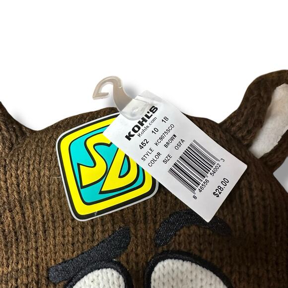 Scooby Doo Beanie Hat With Braids Novelty Ears One Size Embroidered New Stretch - Picture 6 of 9